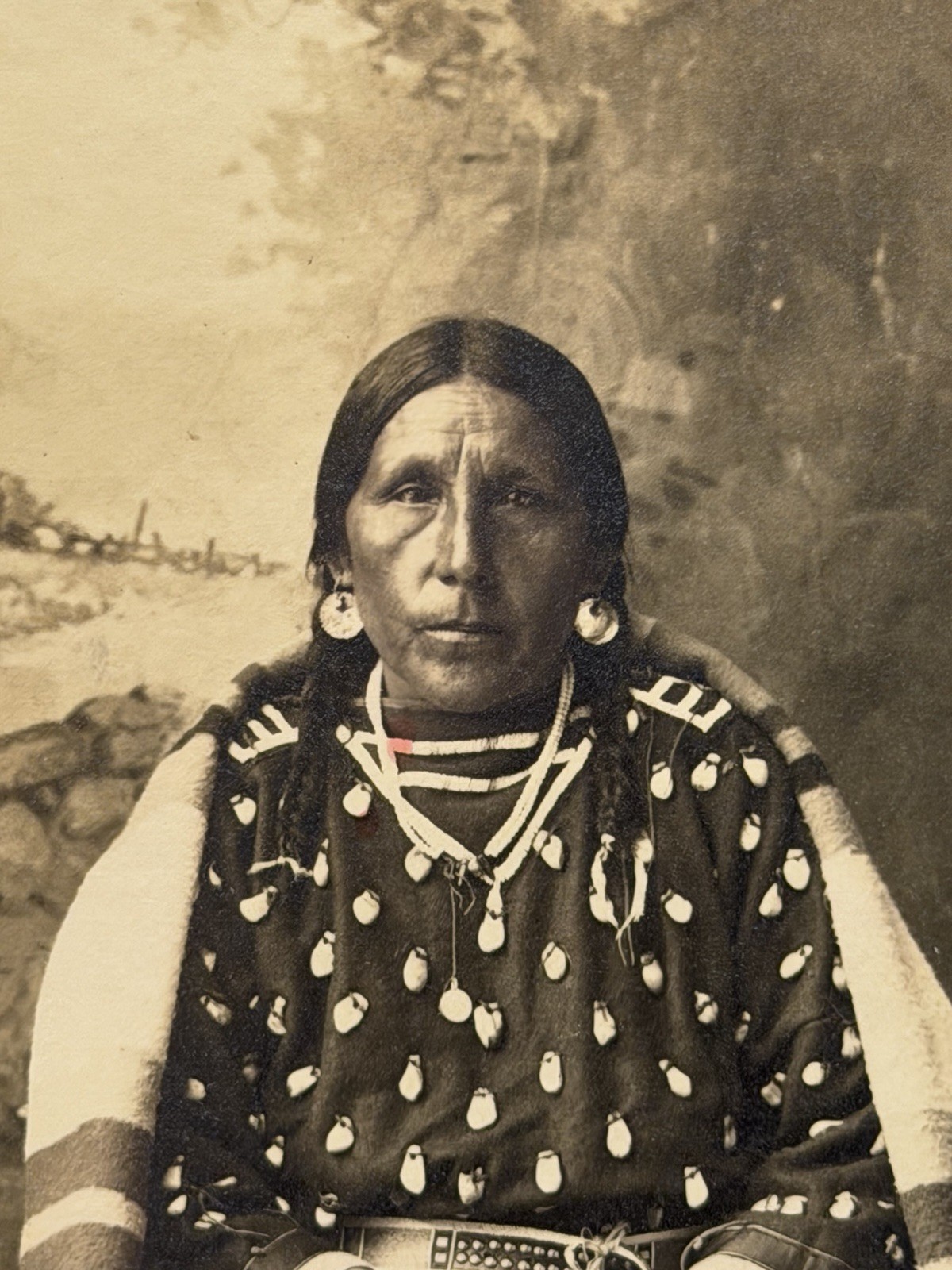 Vintage Native American Indian Photograph of A Woman; 1880's - 1900's
