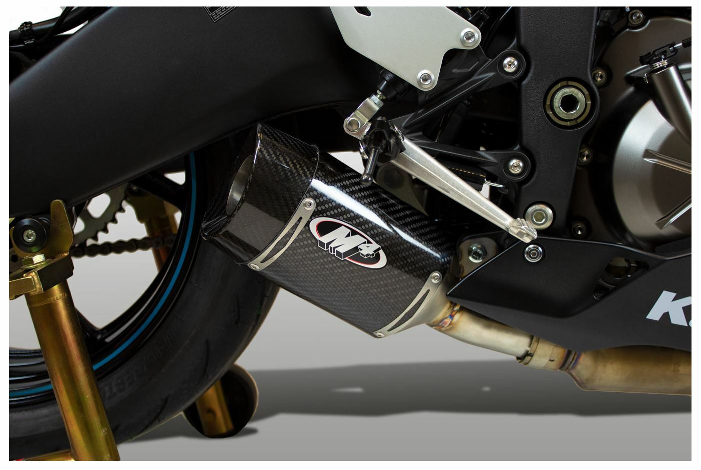 IN STOCK! M4 Street Slayer Carbon Slip-On 2009-2024 Kawasaki ZX6R ZX-6R KA6914