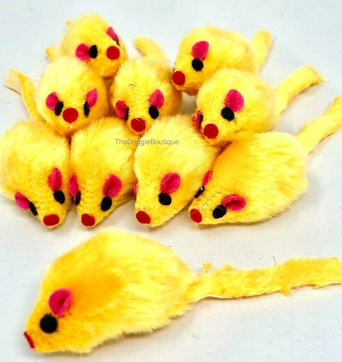 Cat Toy Rattling Fuzzy Mice w Tail 5 10 15 20 25 30 40 50 60 100 ct