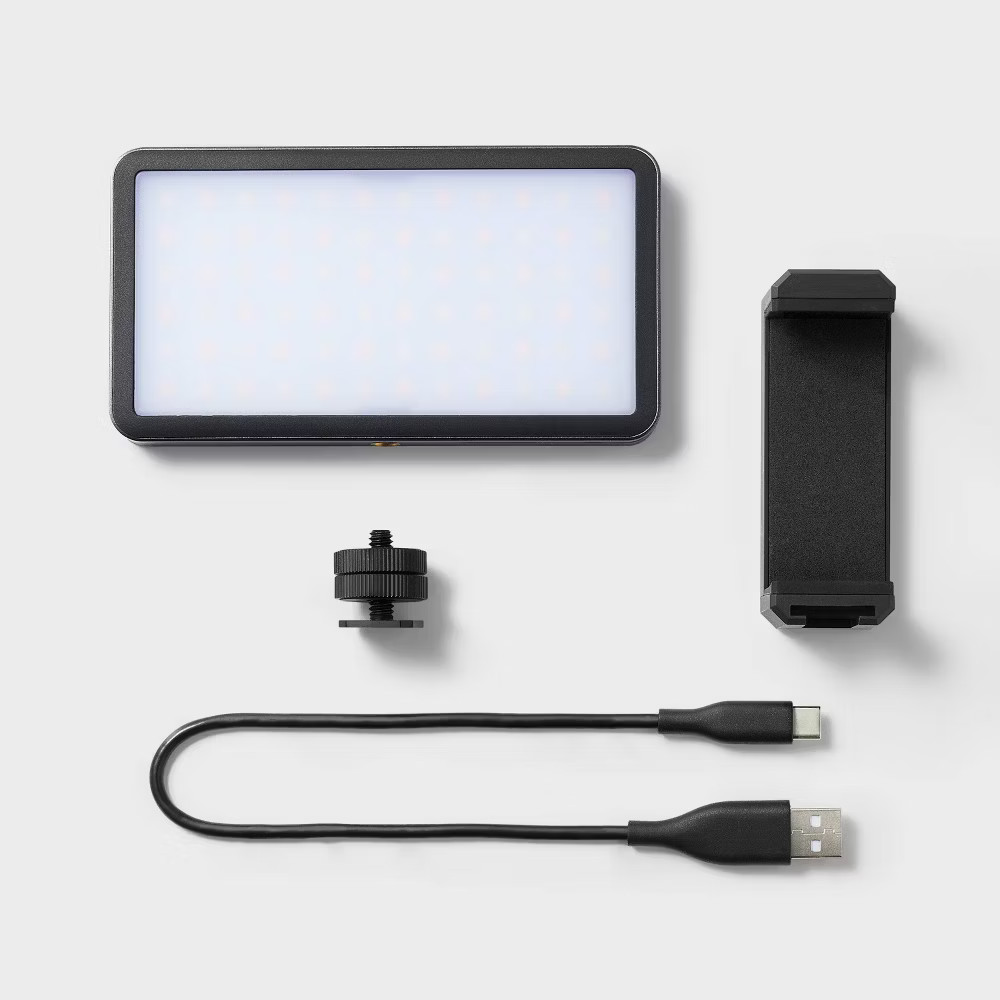 LED Light Attachment - heyday Black: Camera Lighting Accessory