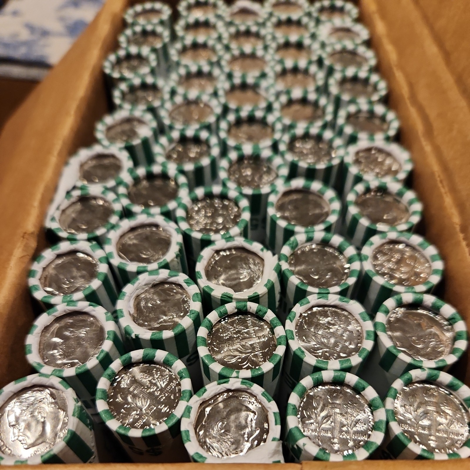 2025-P Roosevelt Dime Brilliant Uncirculated Original Bank Roll - Free Shipping!