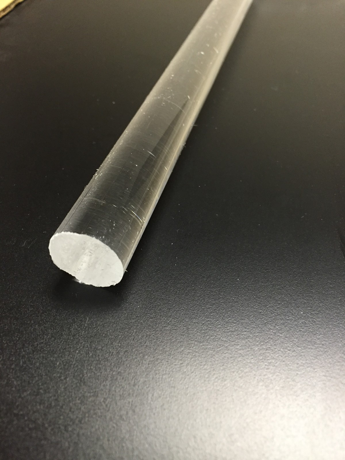 Clear Acrylic Rod 3/4" x 12" (1 Pack) Plexiglass Lucite (0.75" dia.)