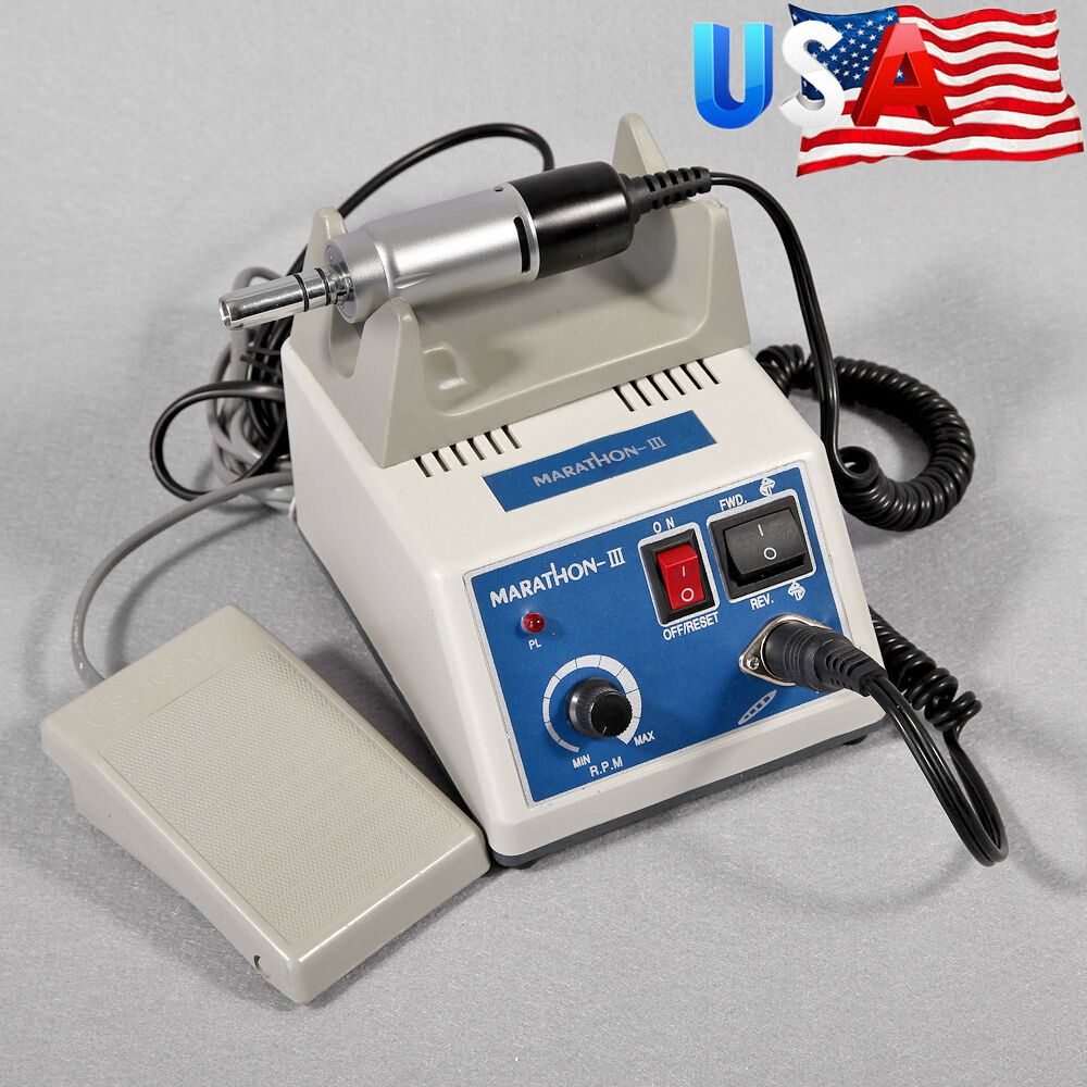 Dental Lab Marathon Electric Micromotor Polishing Unit + 35K rpm Motor Handpiece