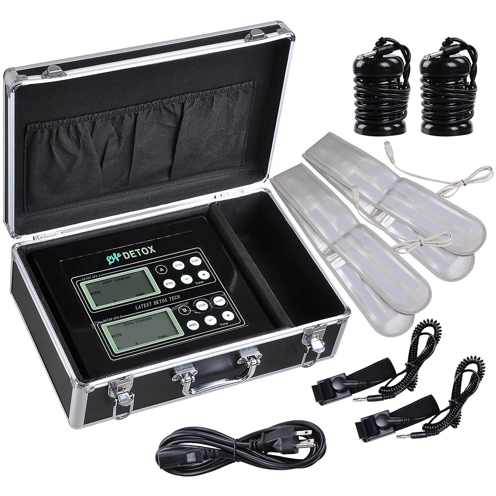 Ionic Detox Foot Bath Spa Machine Dual User w/Case Ion Ionic Aqua Cleanse Kit