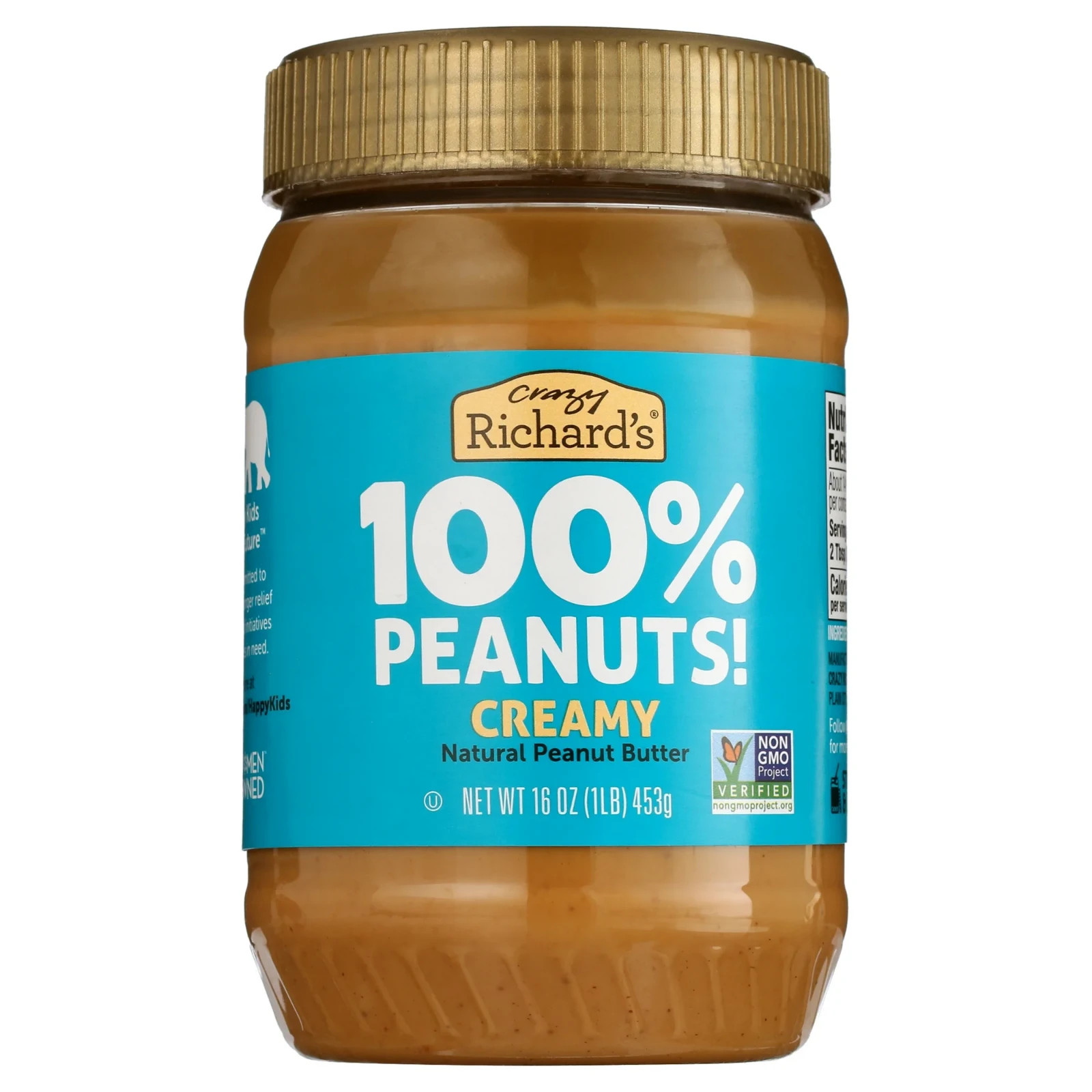 (2 pack) Crazy Richard's All-Natural Creamy Peanut Butter, 16 oz...