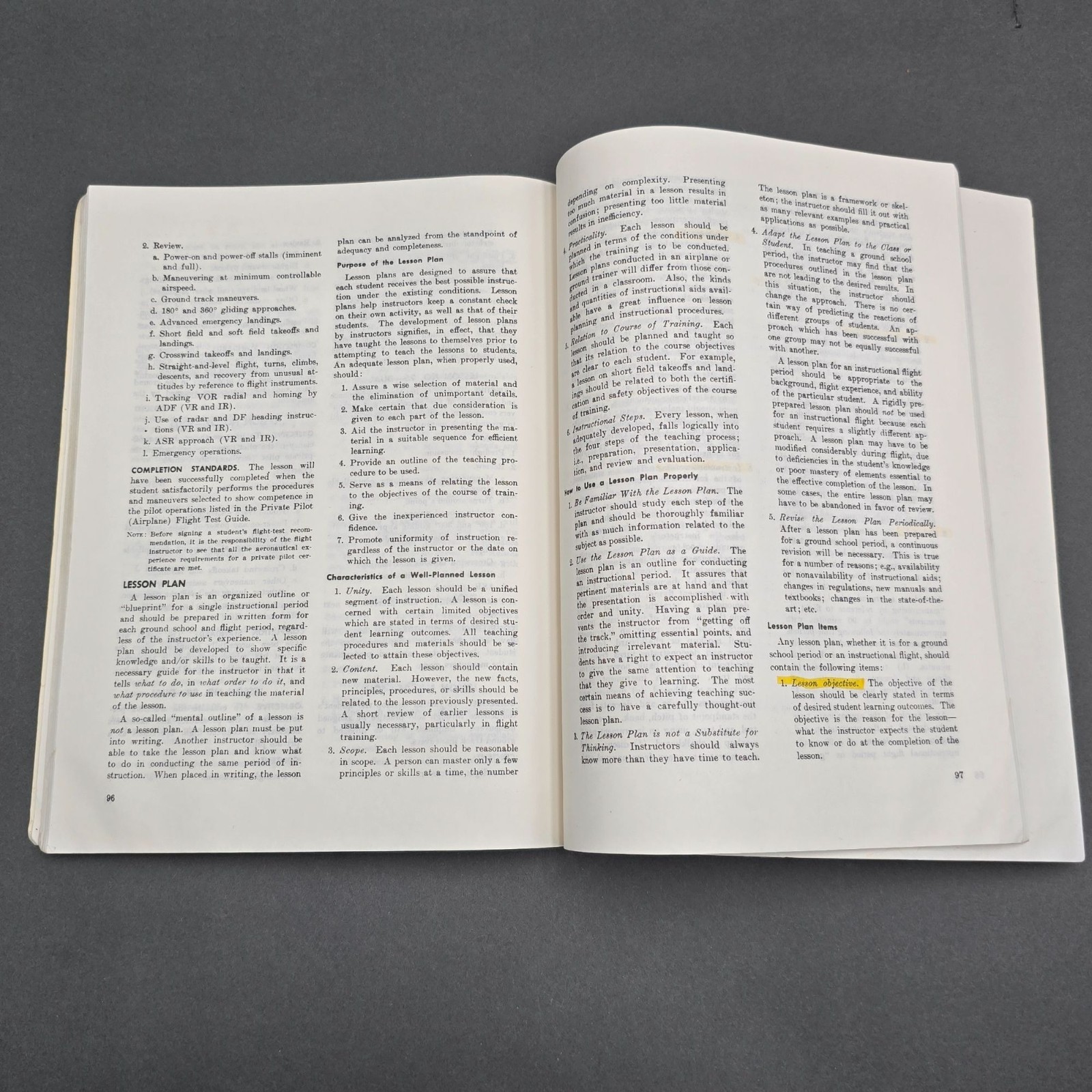 1977 Aviation Instructor’s Handbook FAA AC 60-14 Vintage ASA Reprint