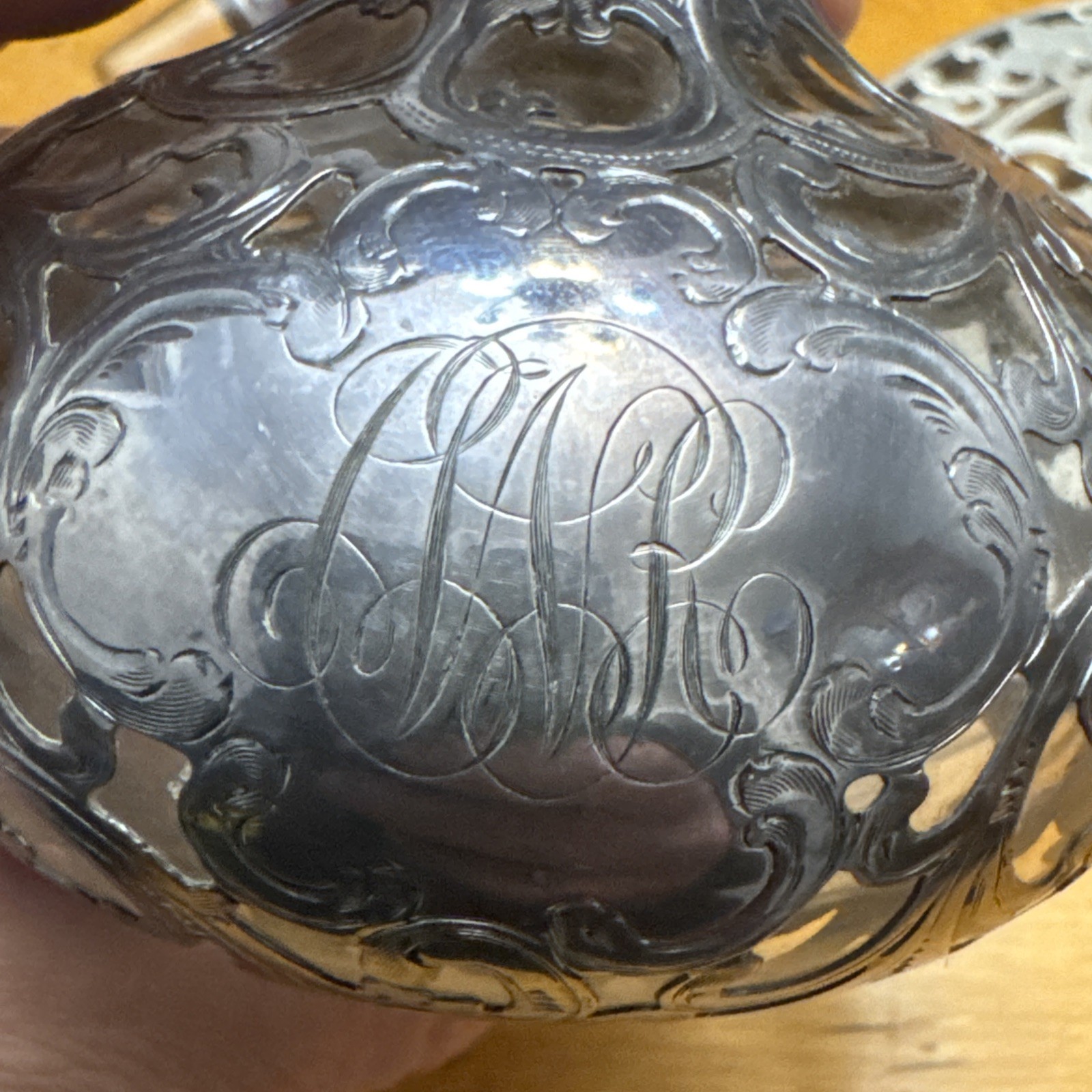 Antique Silver 999 100g Overlay Crystal Decanter /Webster Sterling Tray Unique!