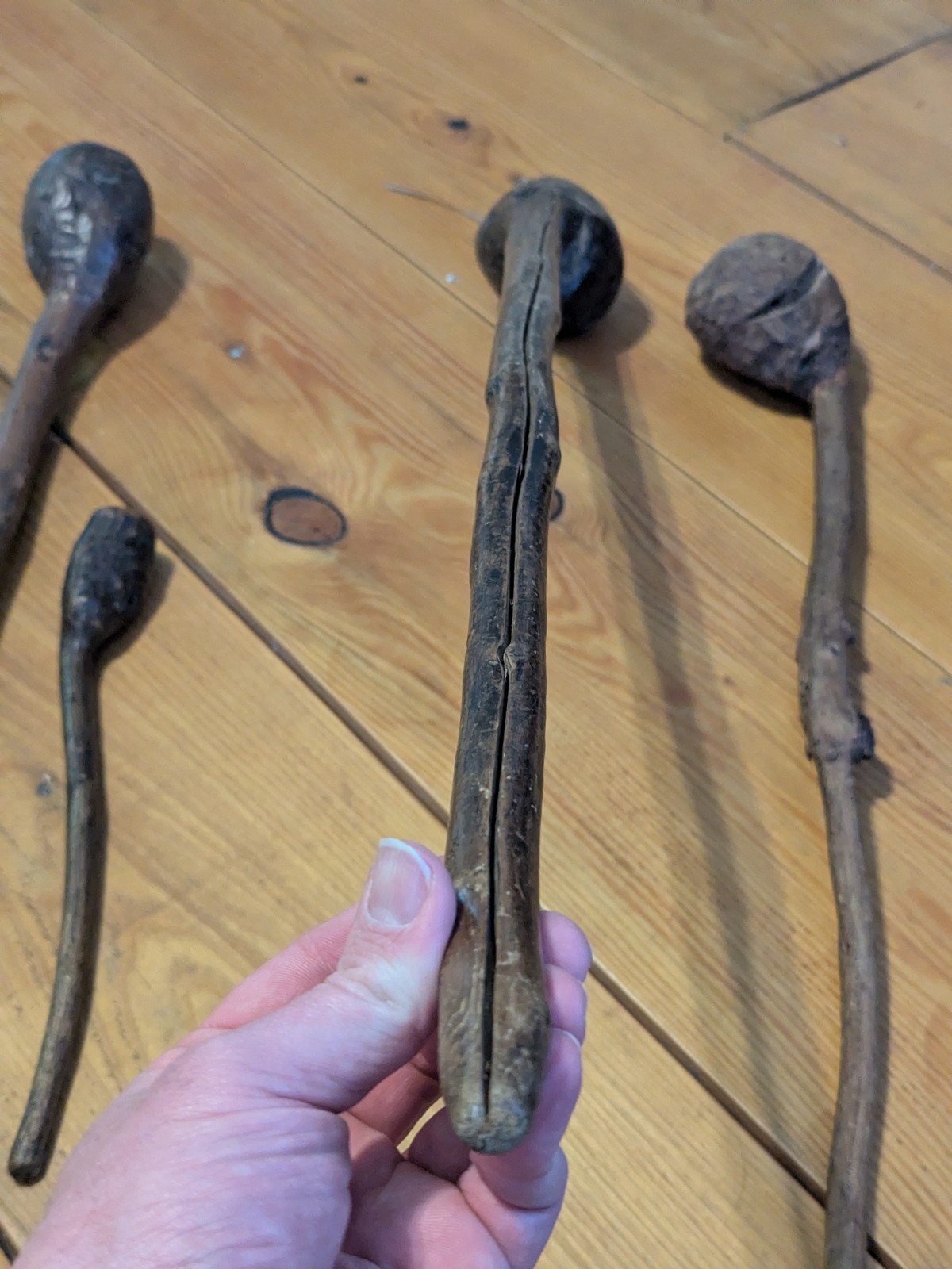 Native American 🔥 Eastern Woodland 🔥War Clubs 💥 Ball Root Burl 🤩 18th 19th C