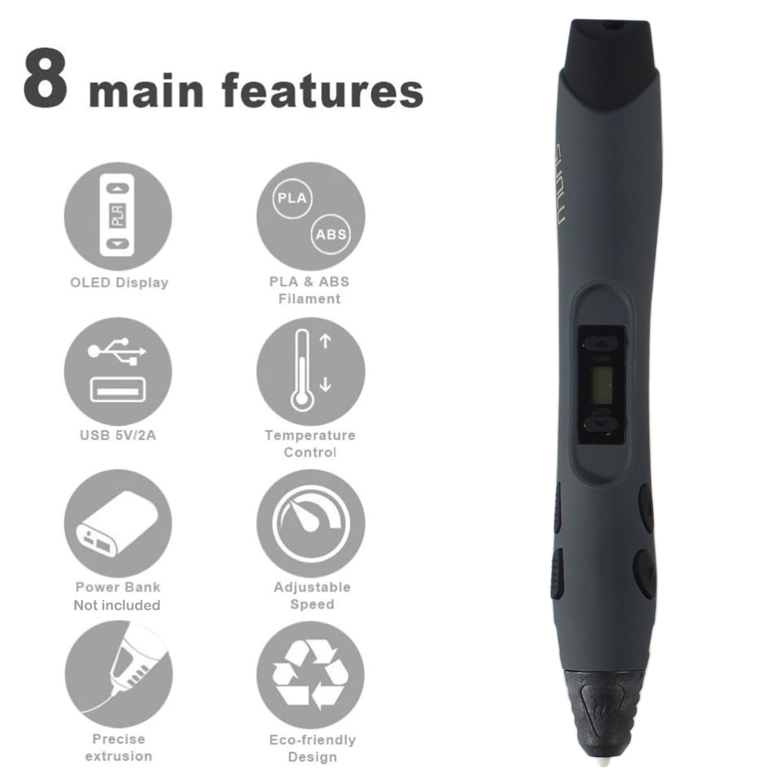 3D Printer Pen Set Free PLA Filaments for Art Intelligent Crafting Doodler