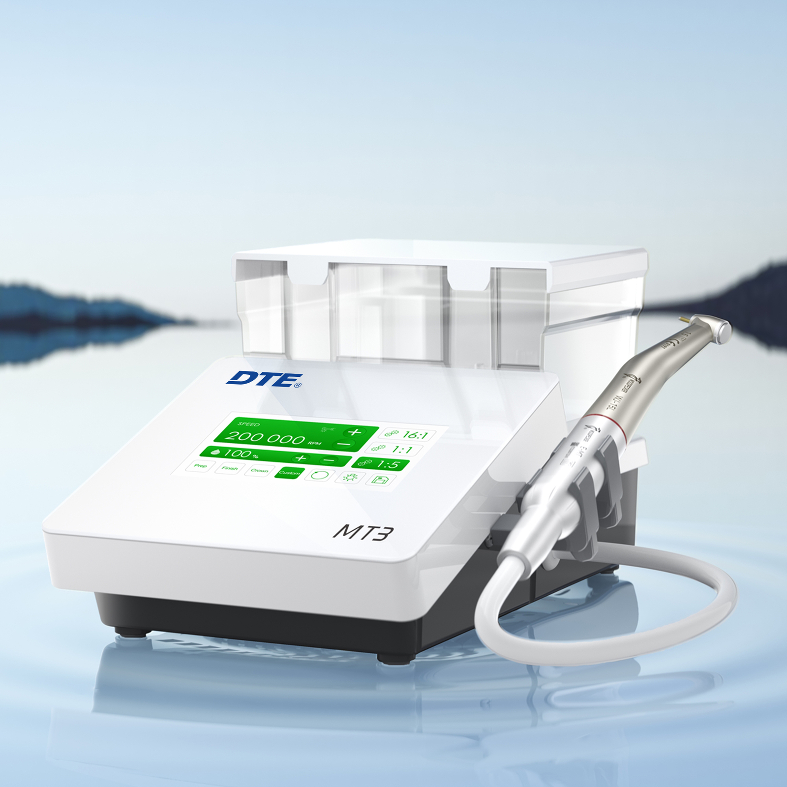 Woodpecker DTE MT2 MT3 Dental Electric Motor + 1:5 Contra Angle Handpiece