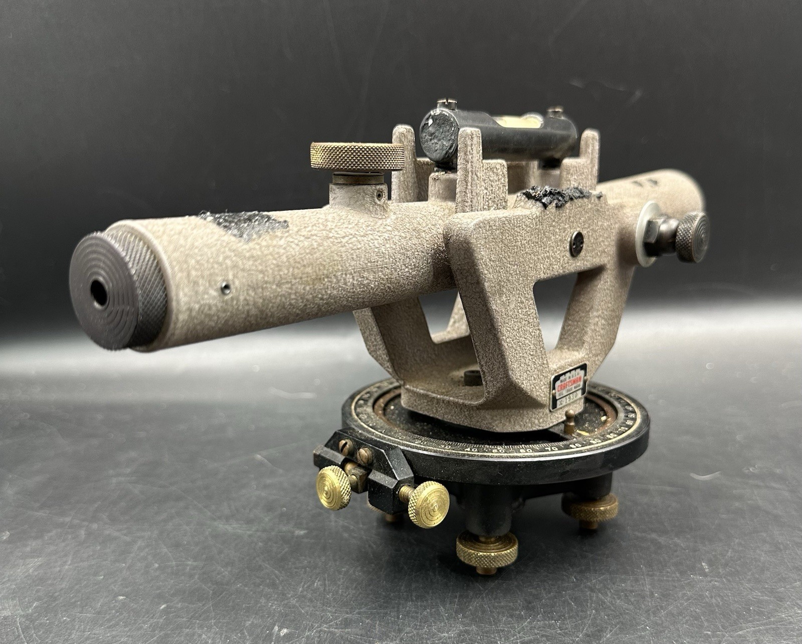 Vintage Sears Roebuck Surveyor Transit Tripod Range Rod Prism Pole Theodolite