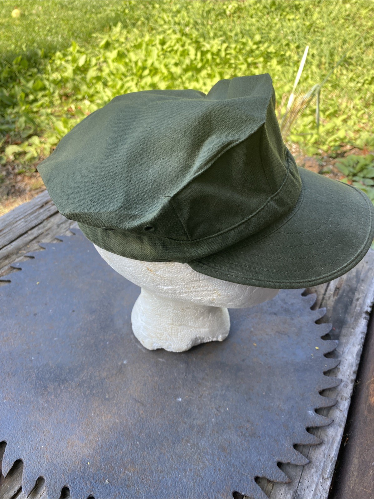 USMC OG-107 Cotton Utility Cap Hat Sateen small NEW