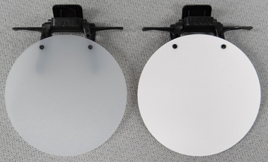 Eye Patch - WHITE OPAQUE, WHITE SOLID or BLACK - Clip On / Flip Up Occluder
