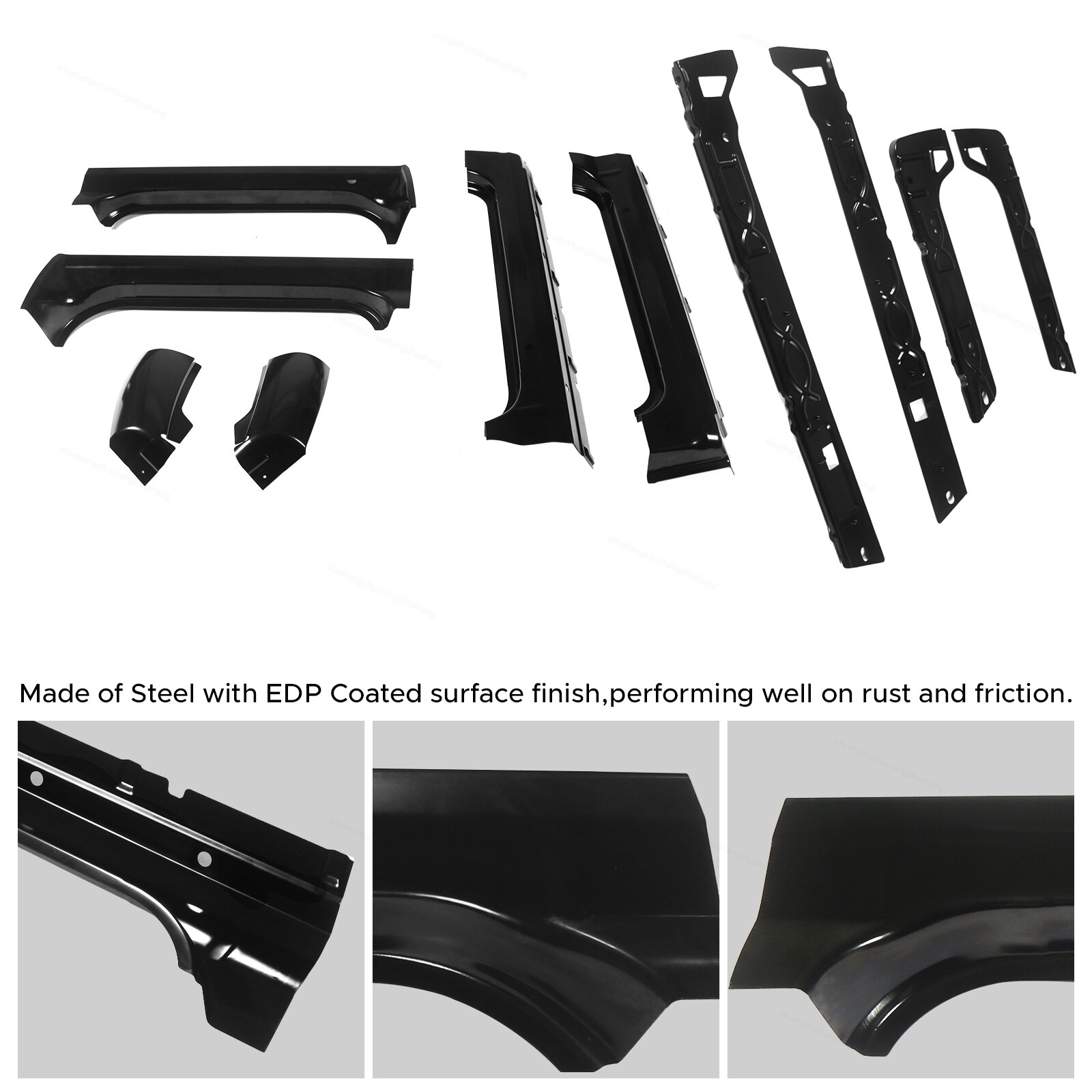 Fits 2007-2013 Chevy Gmc Crew Cab Pickup Inner Outer Rocker Panel Cab Corner Set