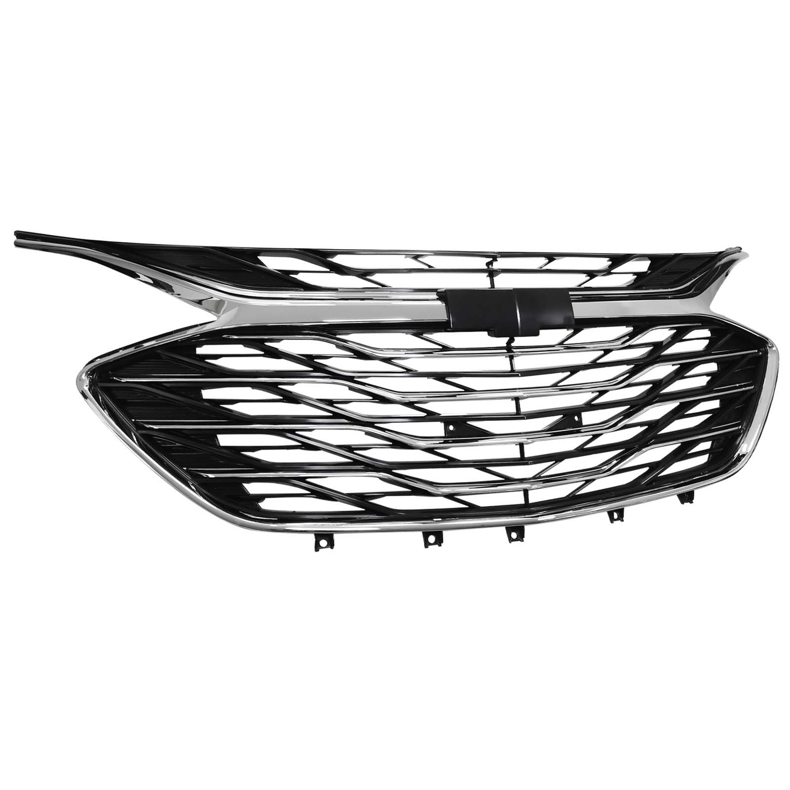 3PCS For 2019-2024 Chevrolet Malibu Chrome Front Upper Lower Grille LSGRCV008B