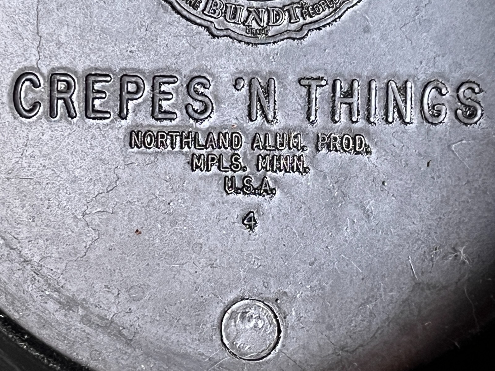 Vintage Nordic Ware Crepes N Things Pan Cast Aluminum 1950's Black Wood Handle