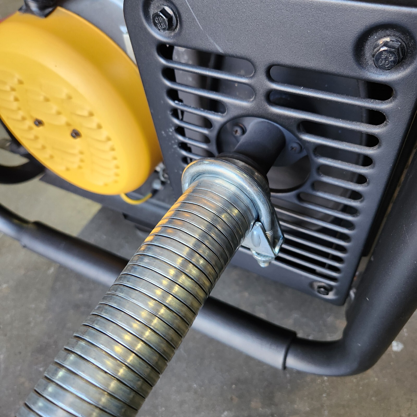 Generator Exhaust Extension Muffler w/Wall Mounting Kit - Universal Fit