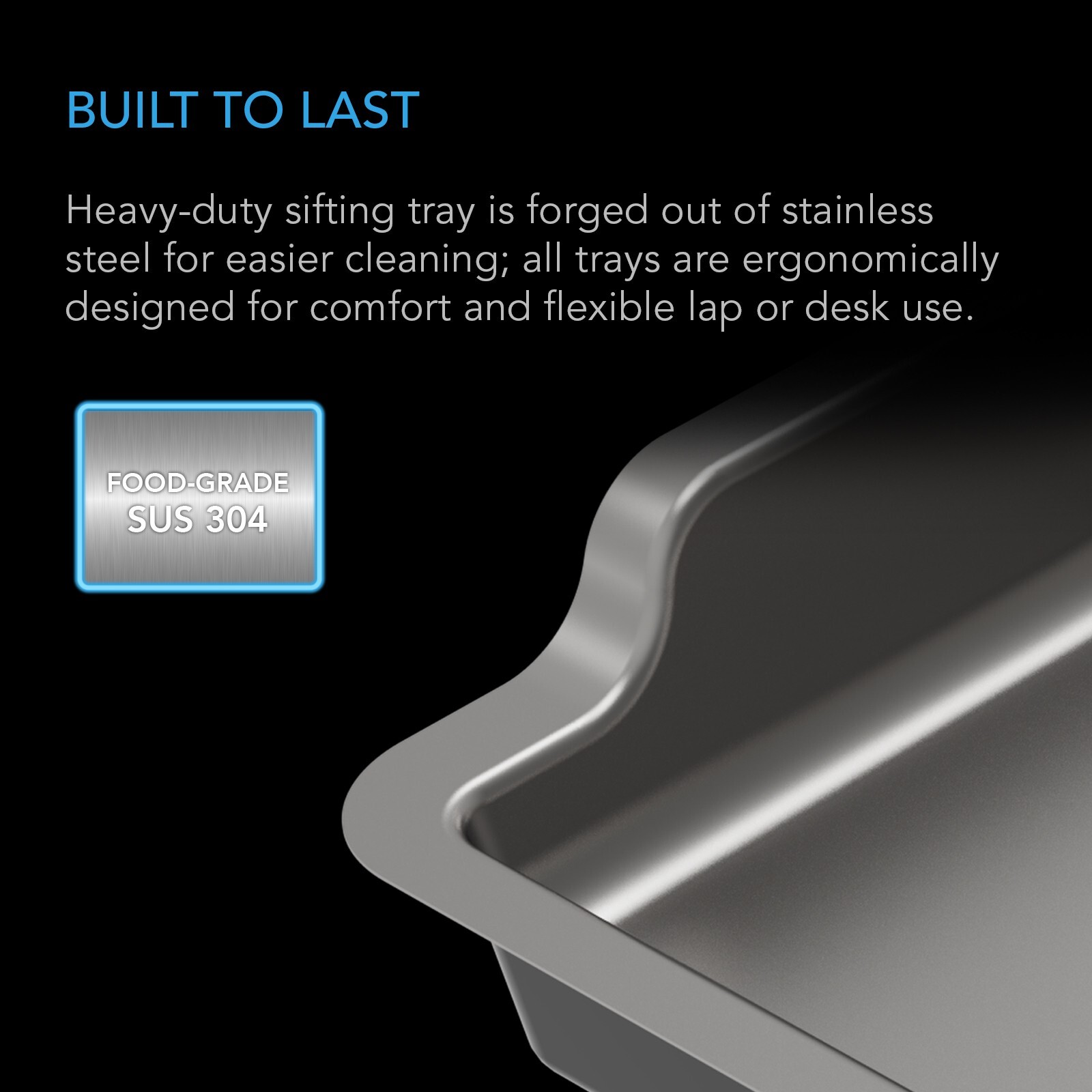 Large Trim Tray System, 20-Inch Interchangeable 3-Tray & 2-Screen Kit