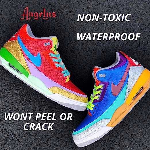 Angelus Brand Acrylic Leather Paint Waterproof all colors - 1 fl.oz