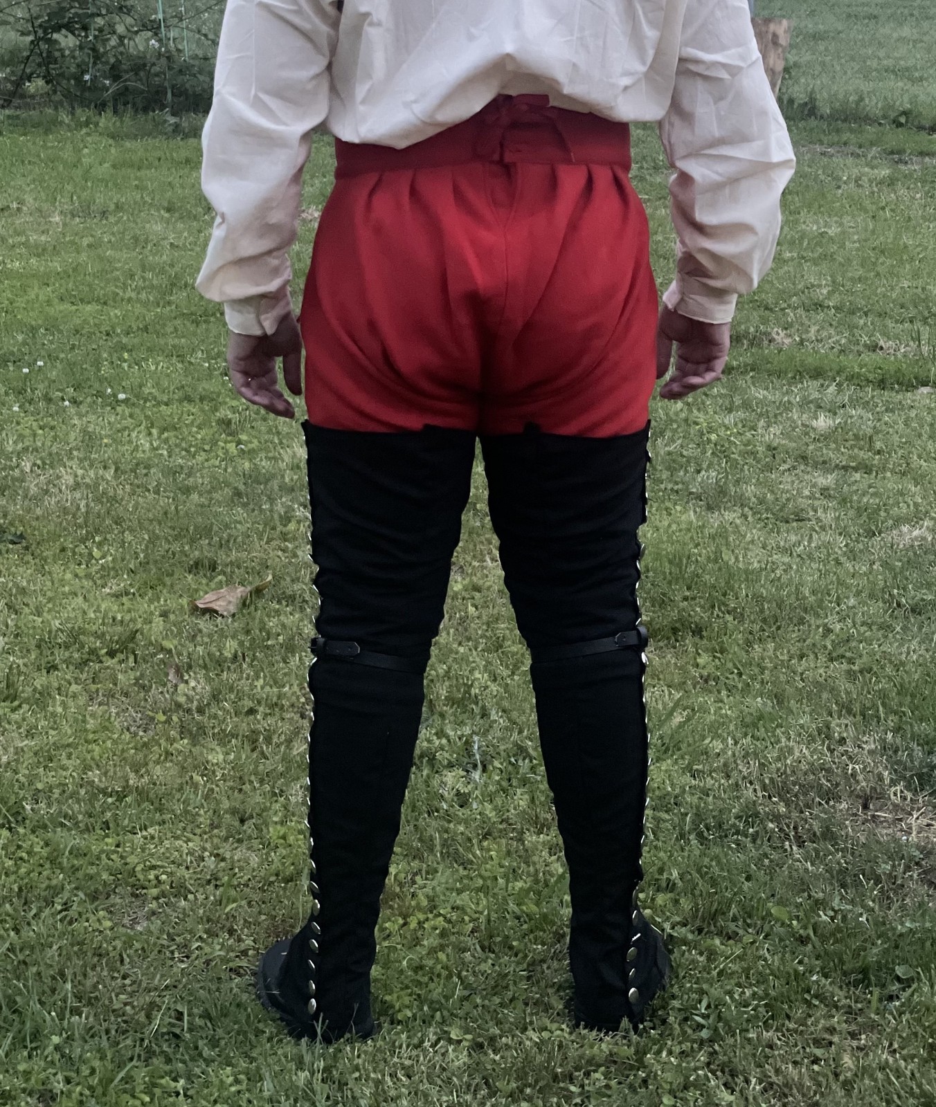 Black Over-The-Knee Gaiters - F&I, Revolutionary War