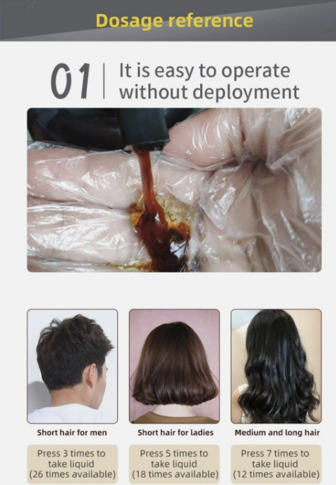 Black Hair Dye Shampoo 3 in 1 500ml Hair Color Shampoo Instant Grey Coverage