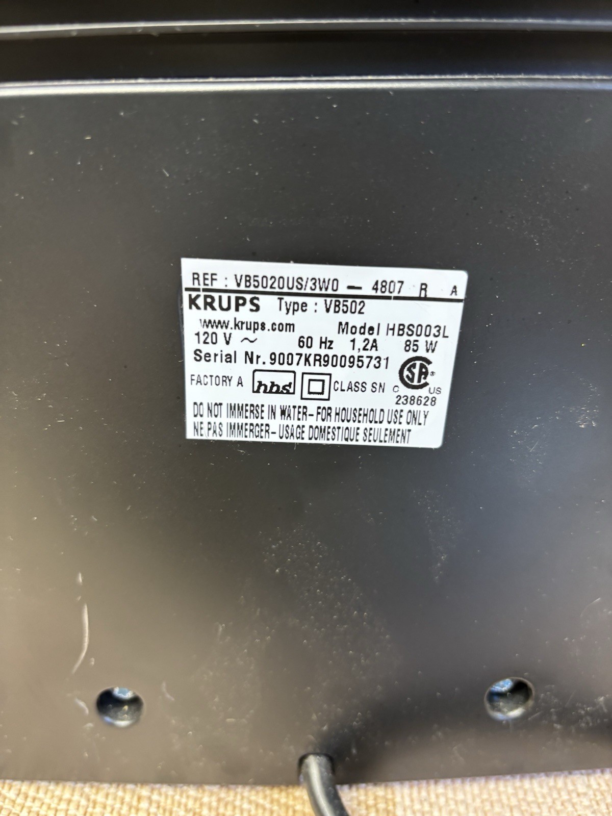 KRUPS BEERTENDER Model VB502 BEER KEG Dispenser With 4 Heineken Tubes ~ Tested