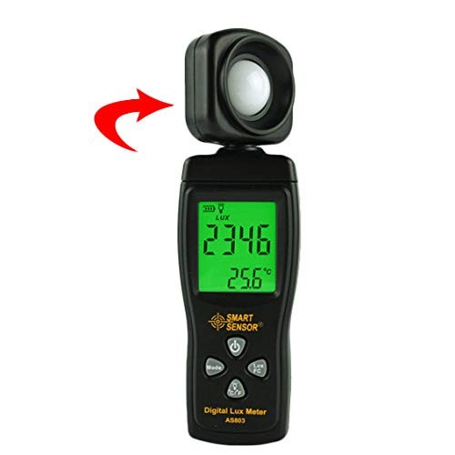 Lux Light Meter for Photography Grow Plants Led Photometer Lighting Intensity Br
