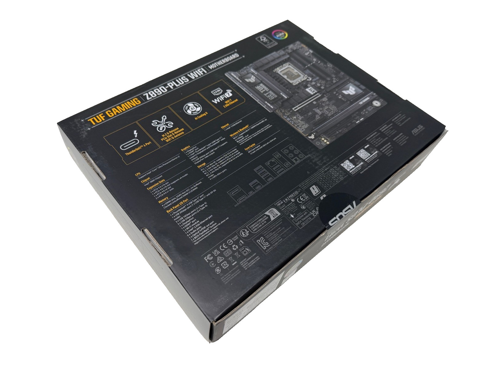 New Asus TUF Gaming Z890-PLUS WIFI LGA 1851 Intel Core Z890 ATX DDR5 Motherboard