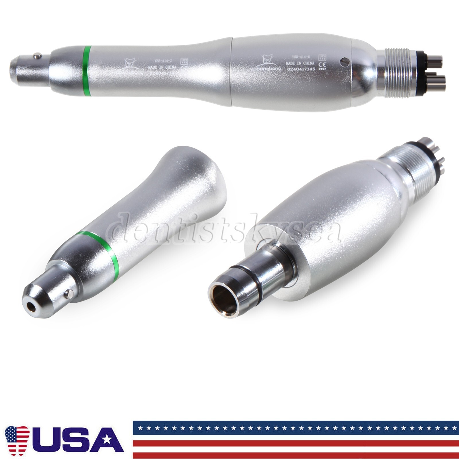 Dental Hygiene Prophy Handpiece Air Motor 4Holes 4:1 Nose Cone 360° Swivel YBB