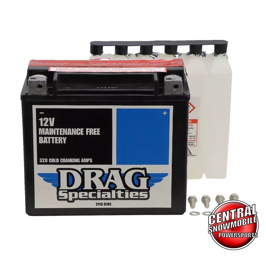 AGM Sealed Battery Harley Dyna Sportster Softail Buell Drag Specialties YTX20HL