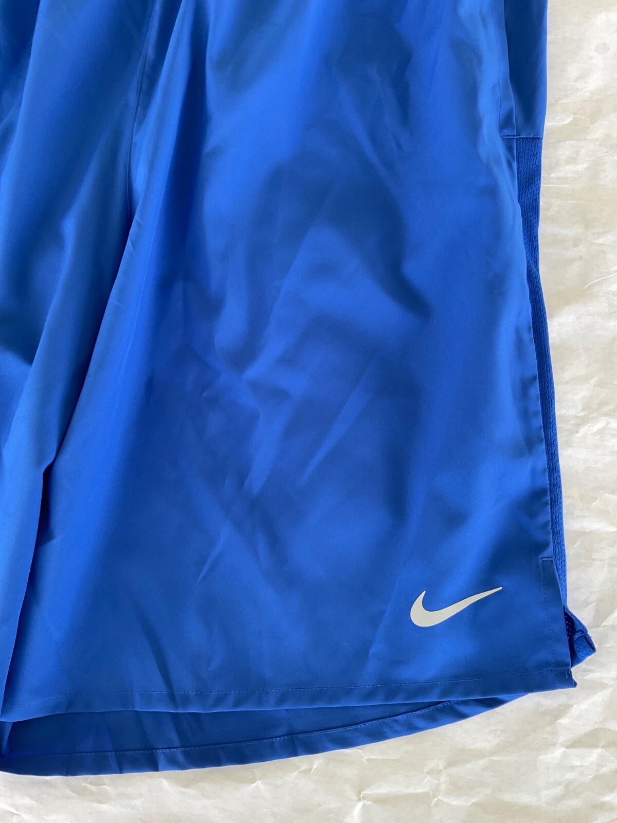 Nike Dri Fit Running Shorts 9 Inch Polyester Men New Royal Blue