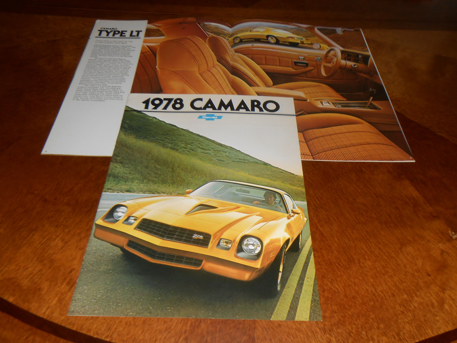 1978 CHEVROLET CAMARO BROCHURE / ORIGINAL 12 Page '78 CHEVY LT, Z28 & RS CATALOG