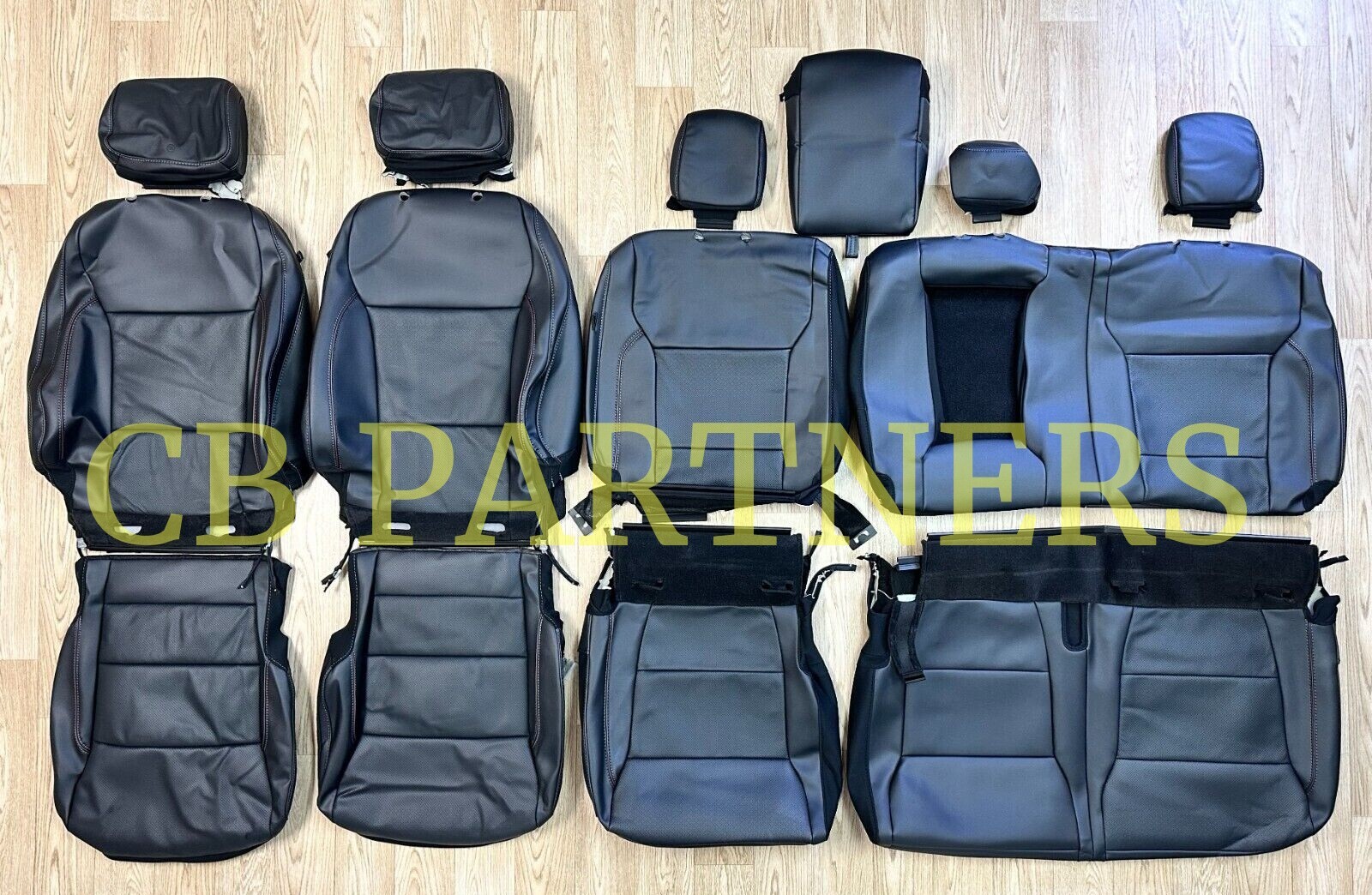 2021-2026 OEM FORD F150 LARIAT NEW TAKEOFF LEATHER UPHOLSTERY DARK BROWN PIPING