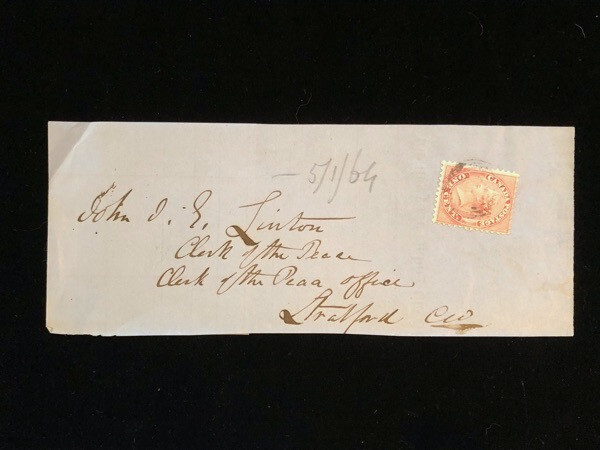 CANADA USED COVER (APPEARS TO BE WRAPPER USE) #14 PROPER USE