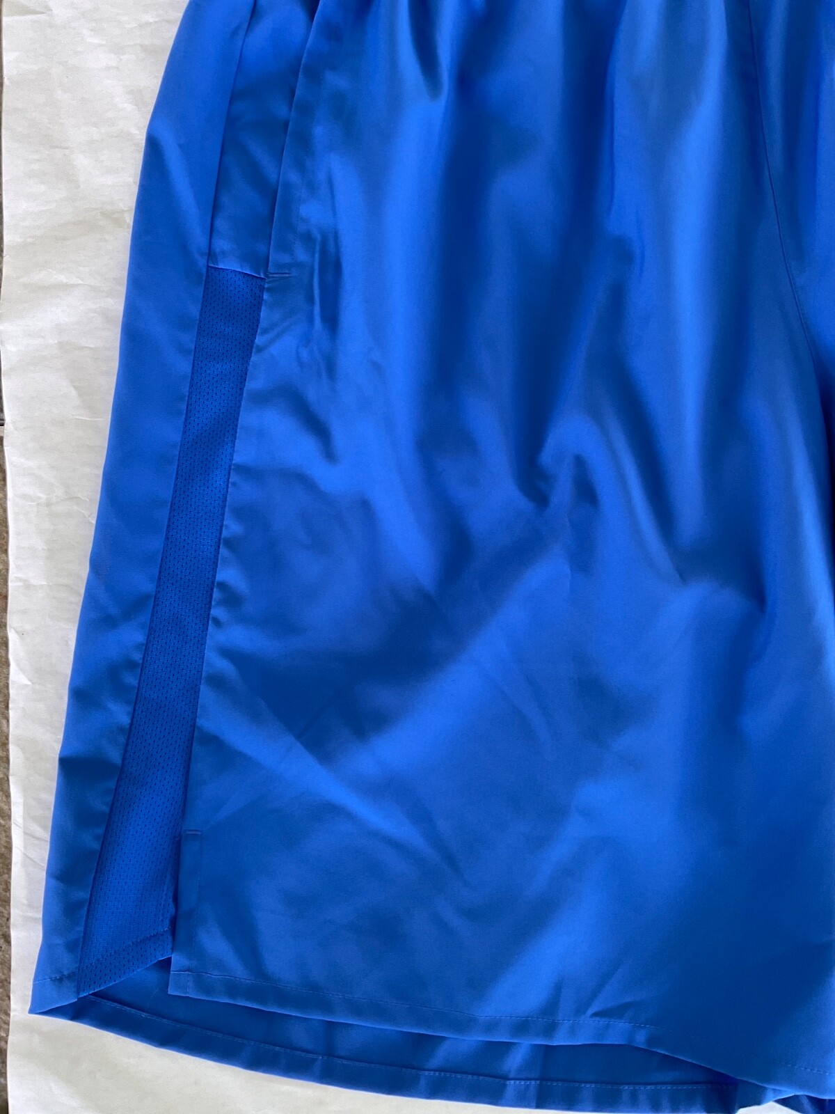 Nike Dri Fit Running Shorts 9 Inch Polyester Men New Royal Blue