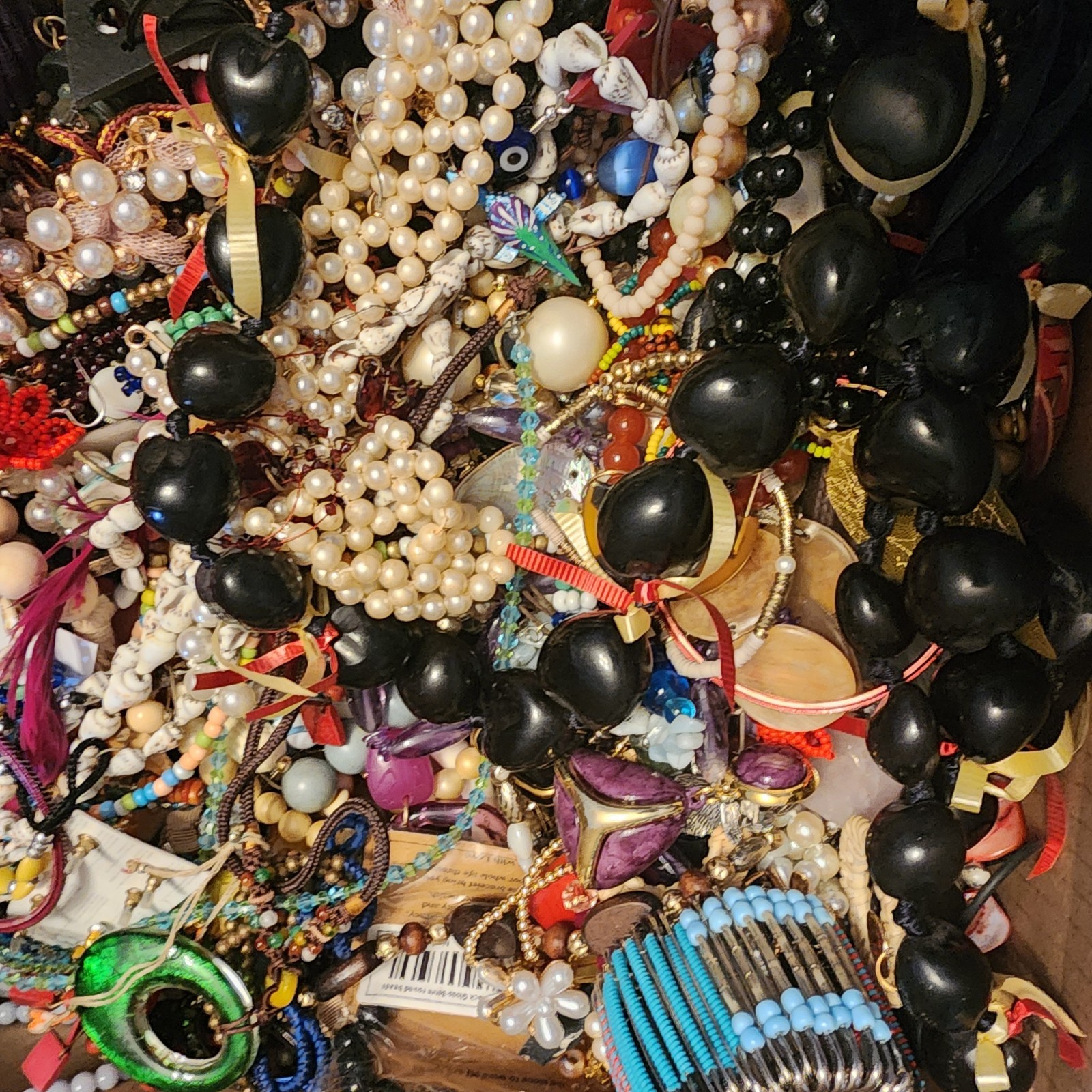 Large Flat Rate Jewelry Lot Craft Junk Harvest Kids Dress Up STUFFED