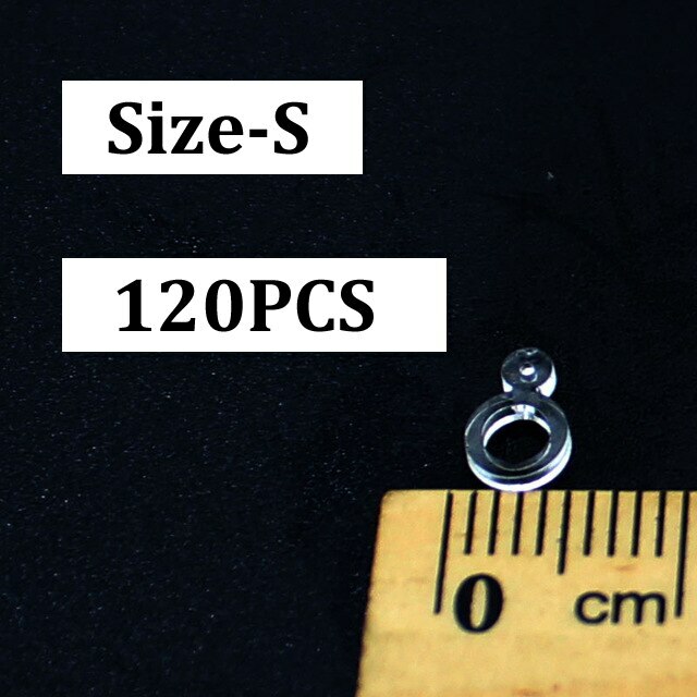 120Pcs Pellet Bait Bands Clear Carp Coarse Fishing Floater Surface Latex Bait