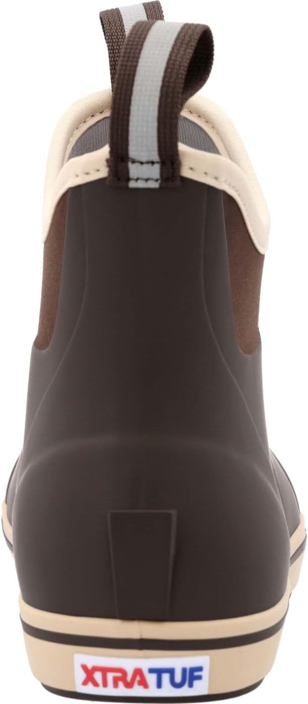 Xtratuf XT Men's 6 Inch Ankle Deck Rubber Boot, Chocolate/Tan, Size Options