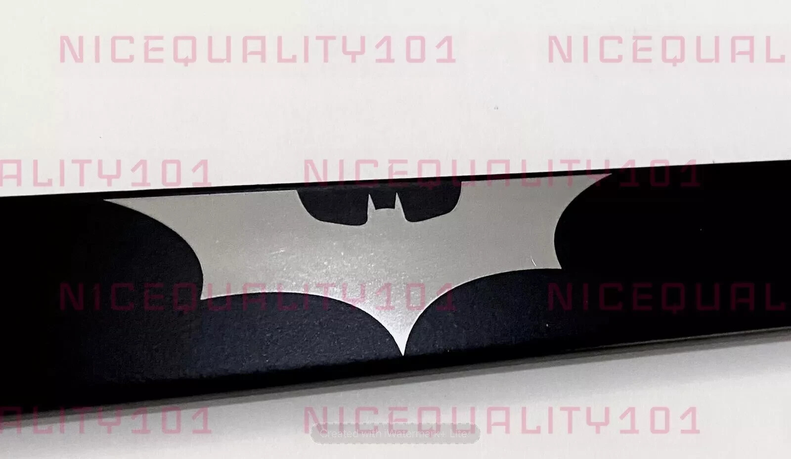 Batman Logo Engraved Etched Stainless Finished License Plate Frame