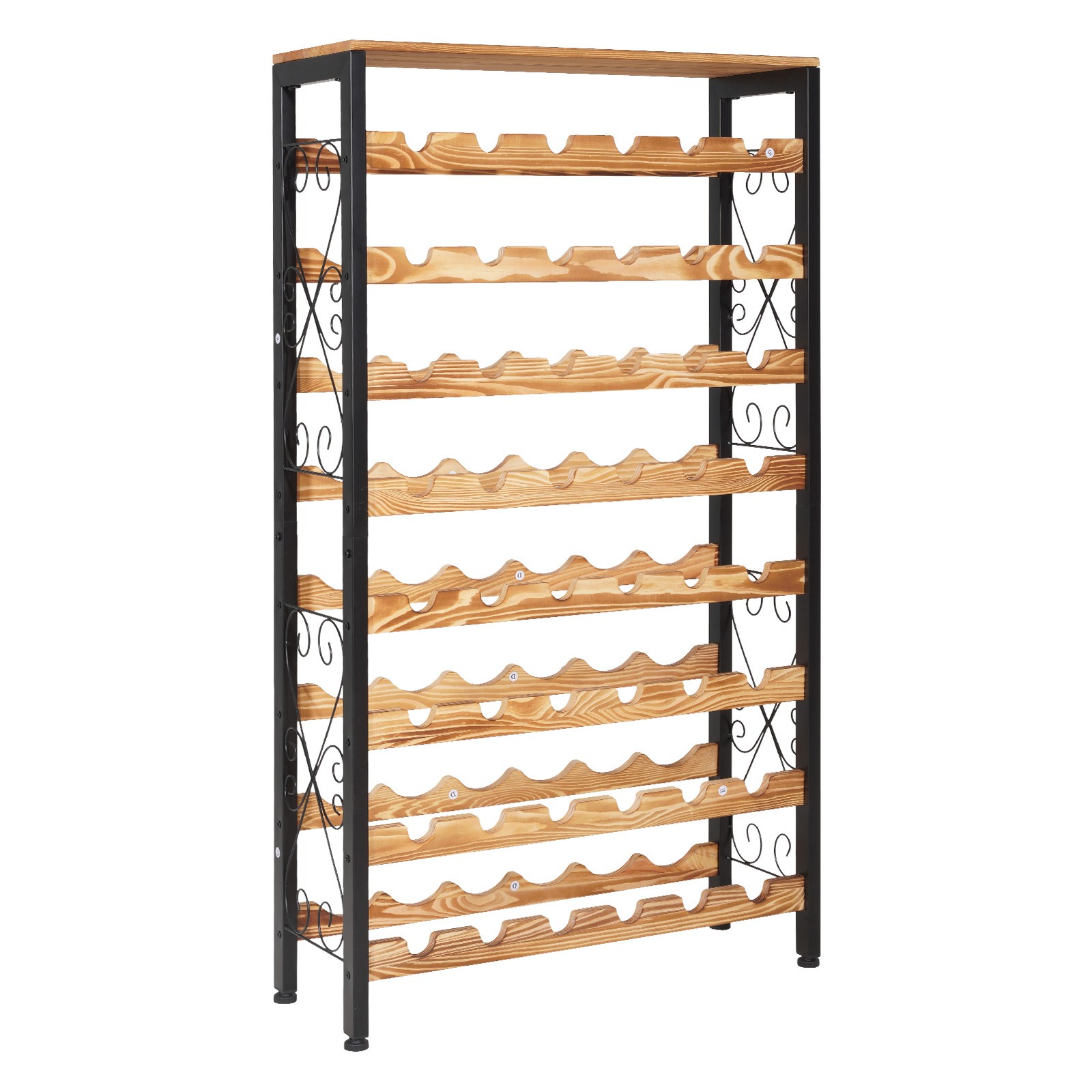 Uimoso 48-Bottle Wine Rack, 8-Tier Freestanding Floor Wine Storage Organizer