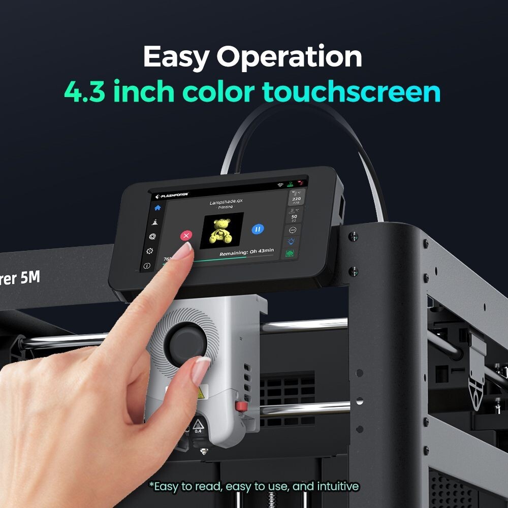 FLASHFORGE 3D Printer Adventurer 5M High-Speed 600 mm/s Auto Leveling WiFi US