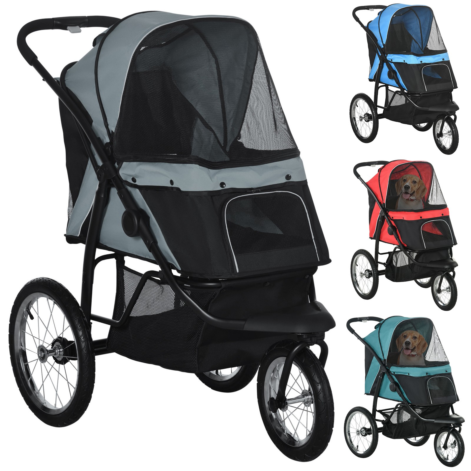 PawHut Pet Stroller for Small Dogs, Medium Dogs