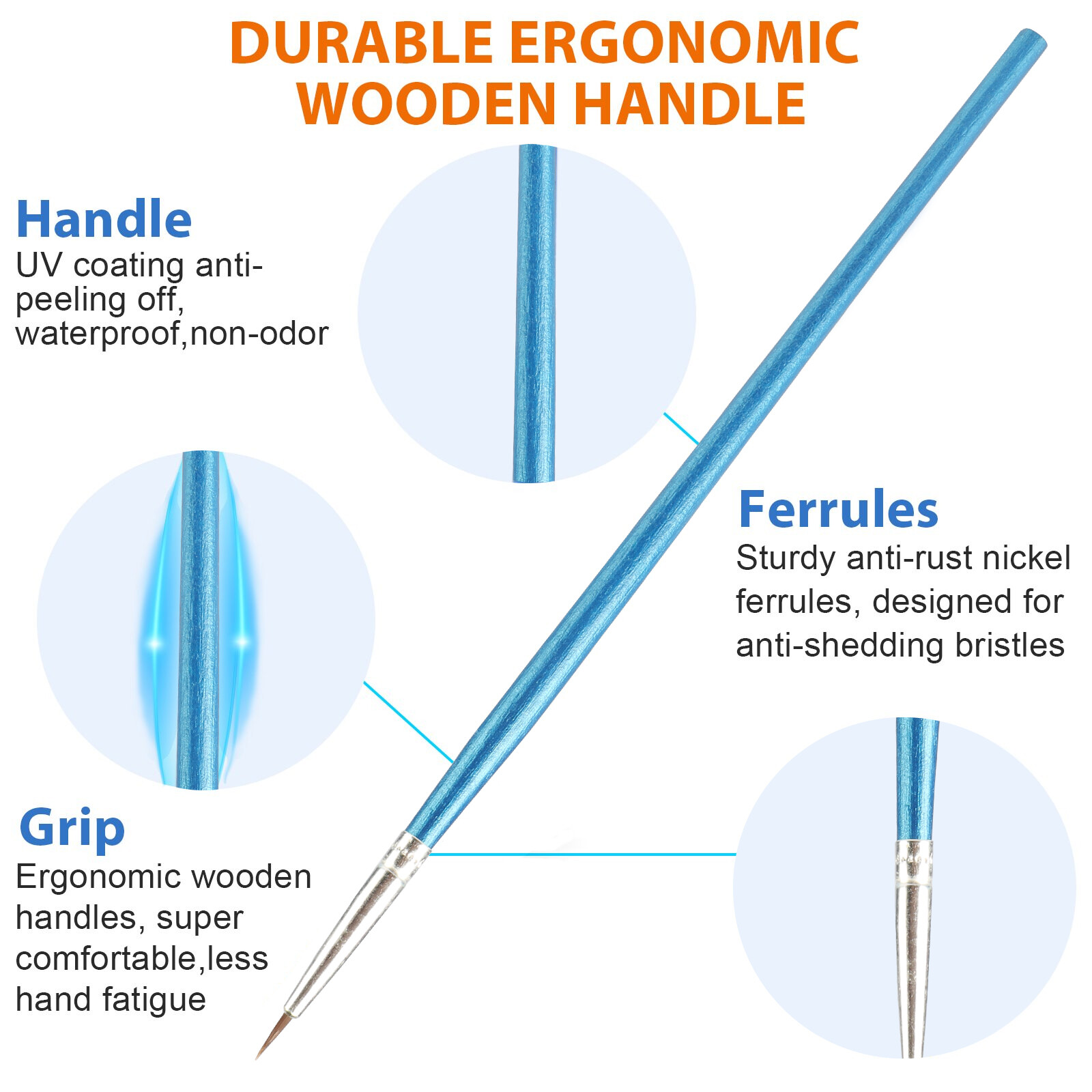 100Pcs Miniature Paint Brush Set Professional Brushes Fine Detail Art Nail Model