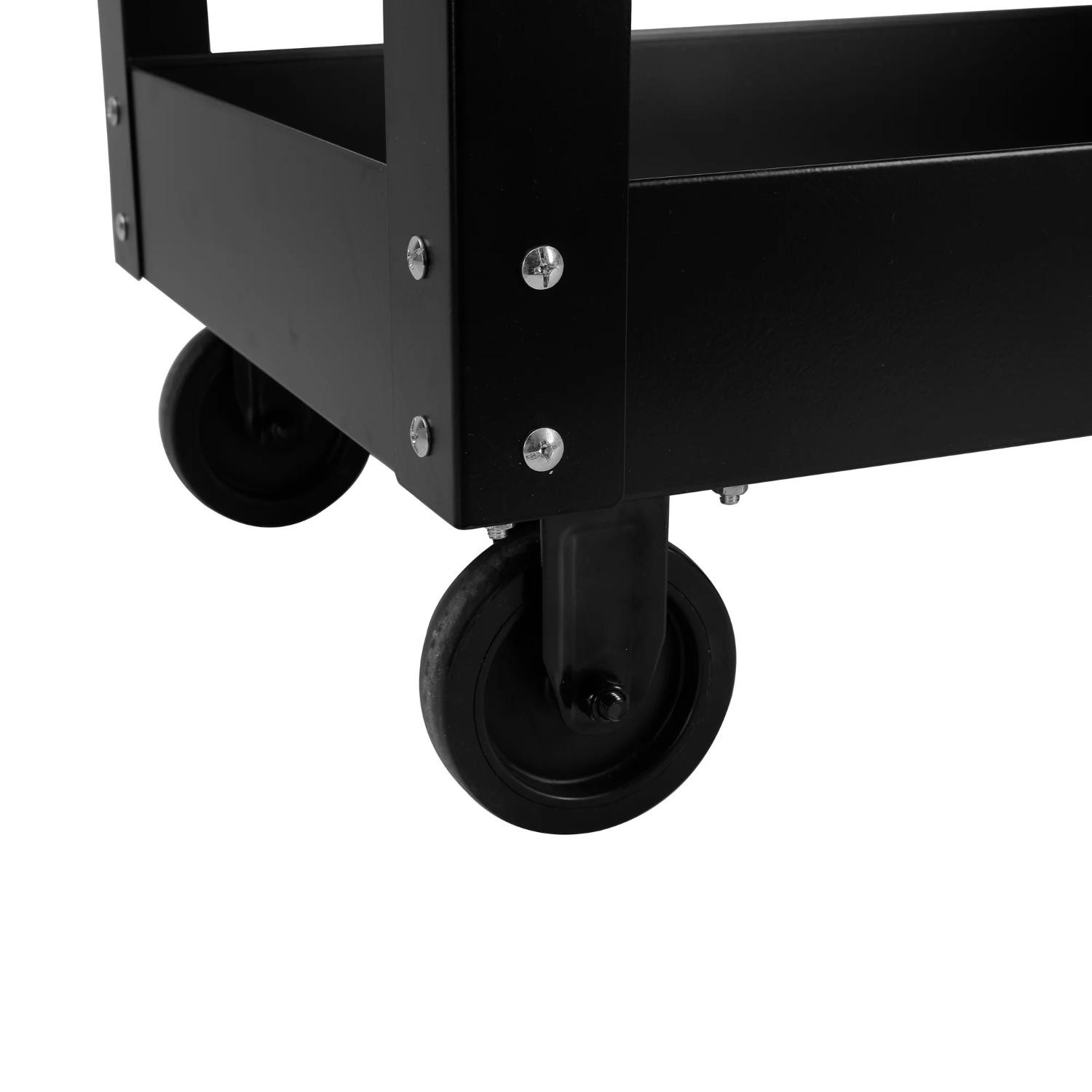 WORKPRO 32 Metal Rolling Utility Cart - Durable Steel Frame Spacious Top Surface