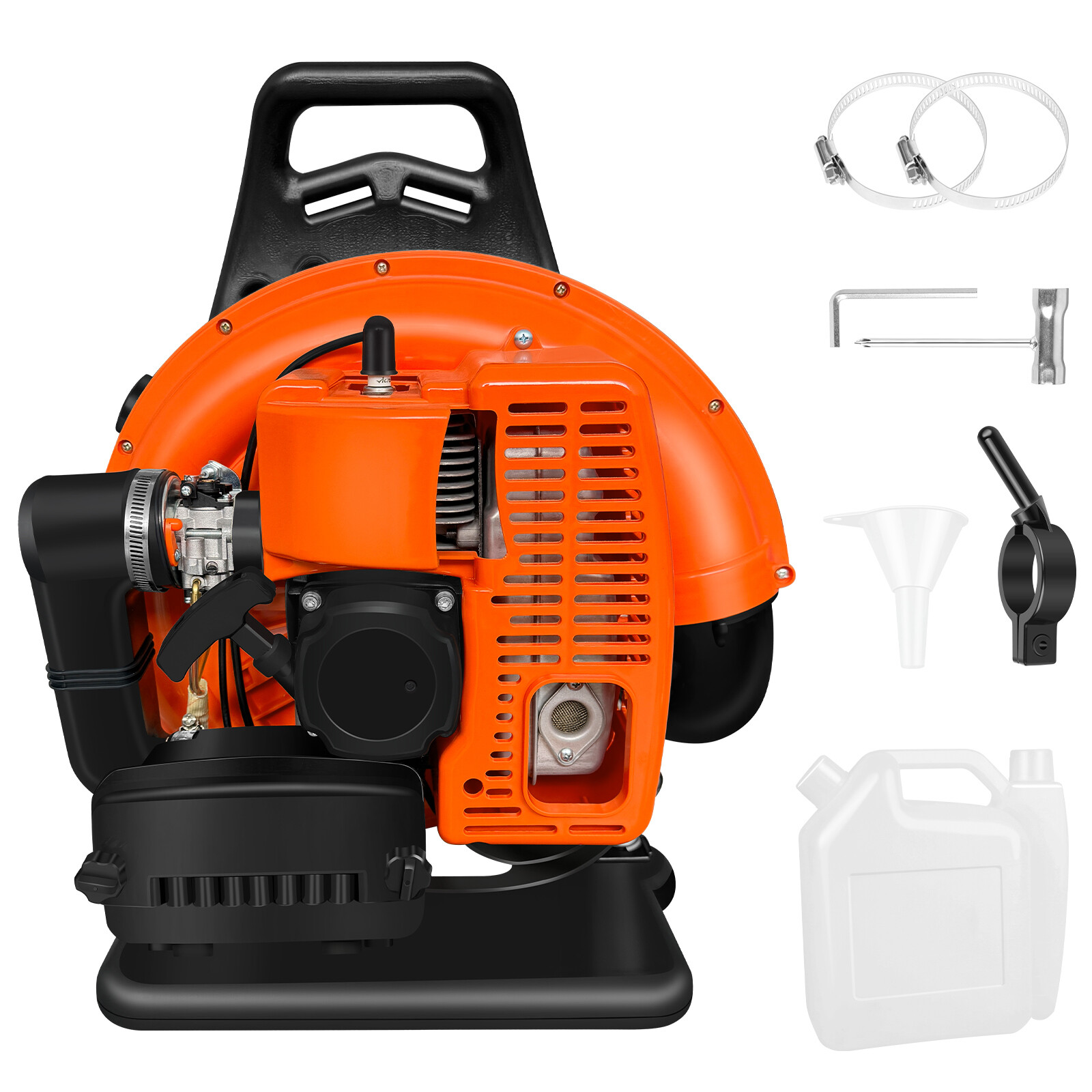 2024 New Upgraded 63CC 2-Stroke 665CFM 3HP Commercial Backpack Gas Leaf Blower