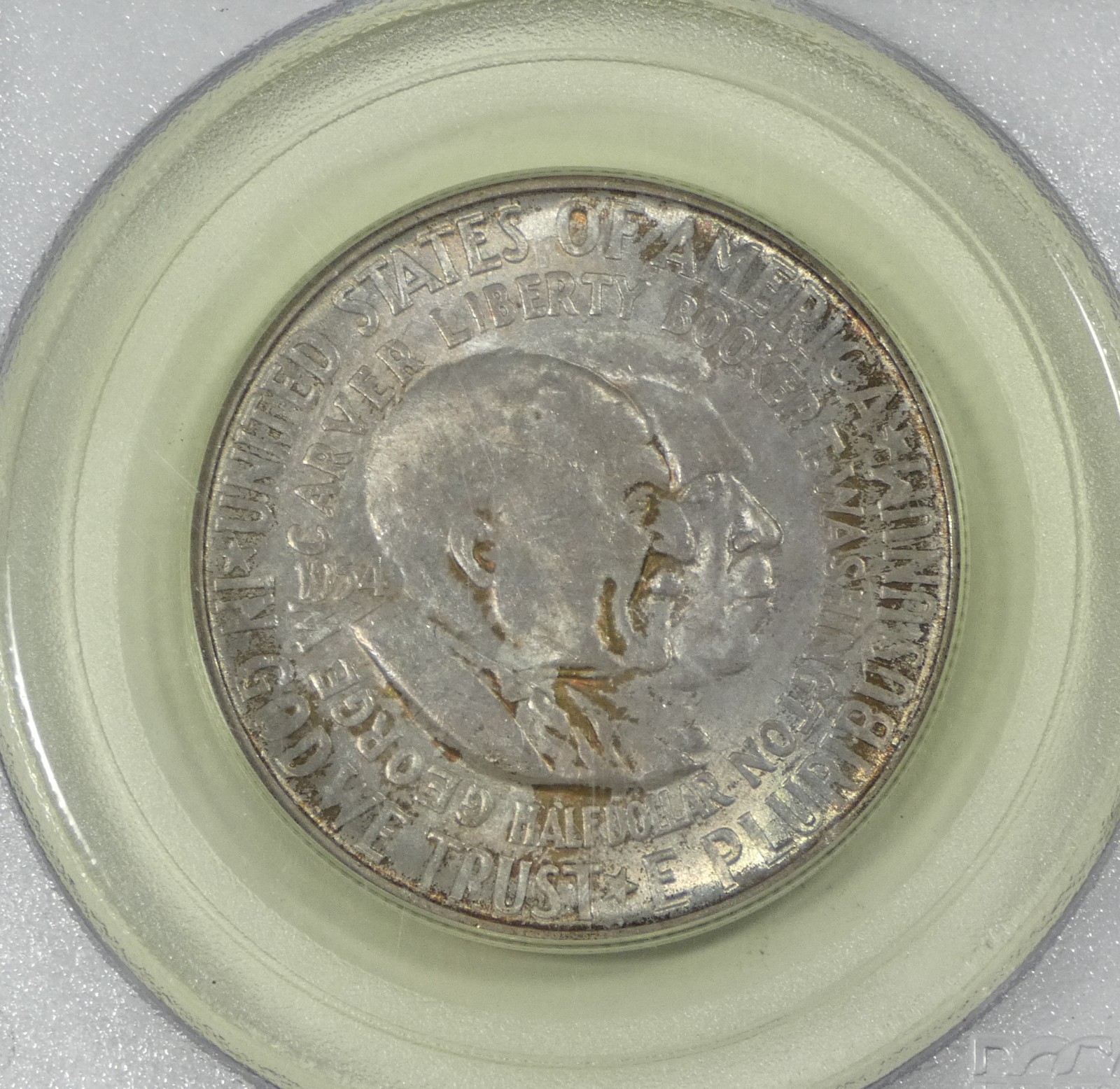 1954-S Washington/Carver Commemorative Silver 50c PCGS MS 63 ~ Old Green Holder