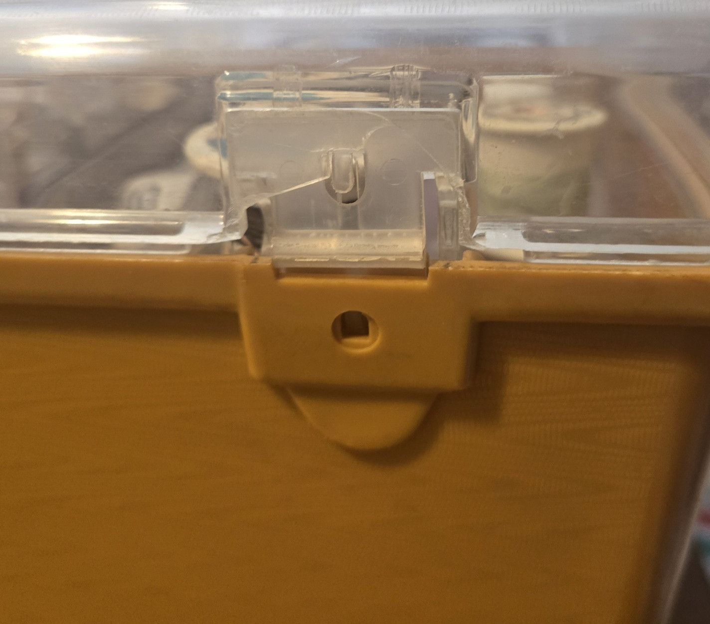 Wilson Wil-Hold Mustard Yellow Sewing Organizer, retro look, with Sewing Notions