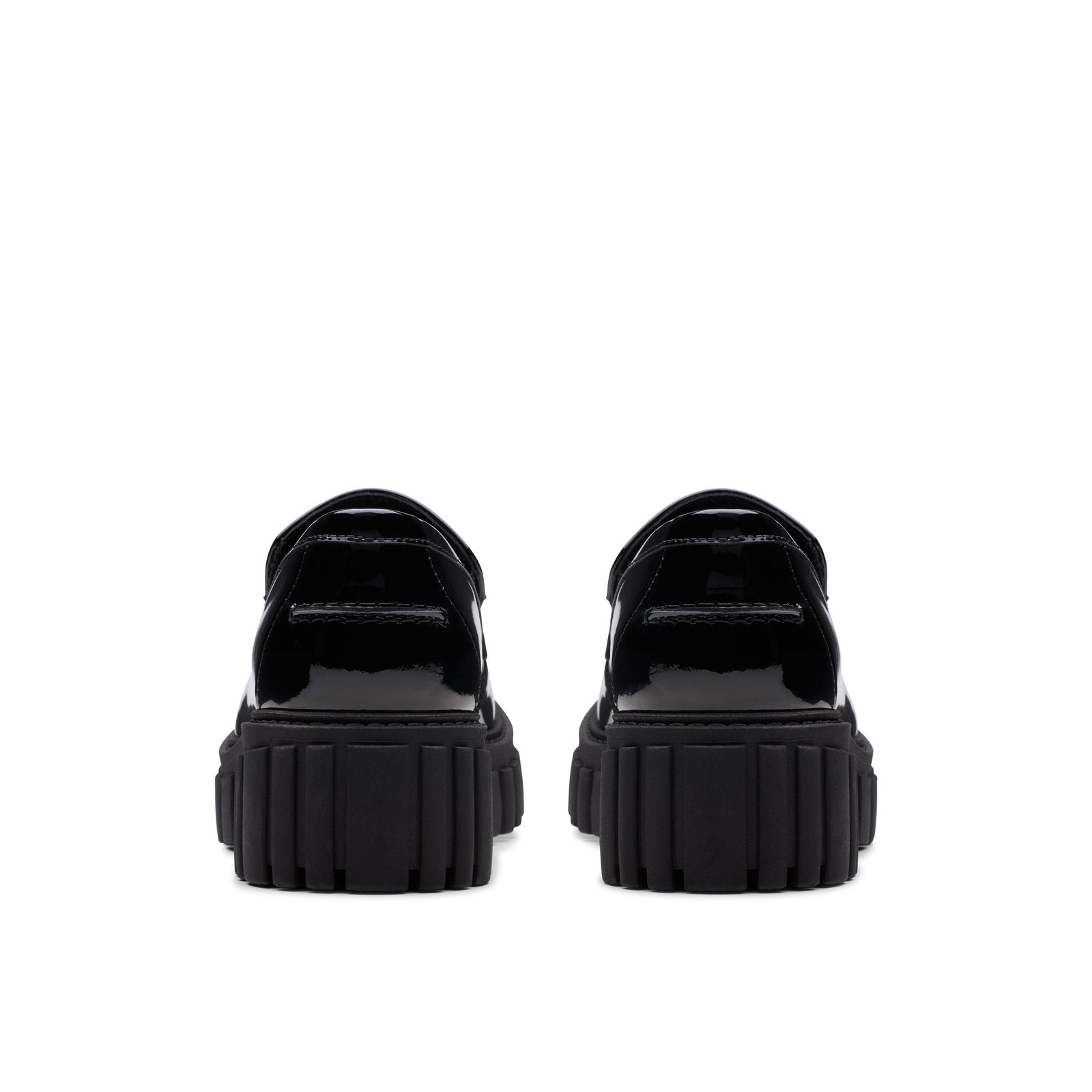 Clarks Womens Page Loafer Black Leather Casual Shoes