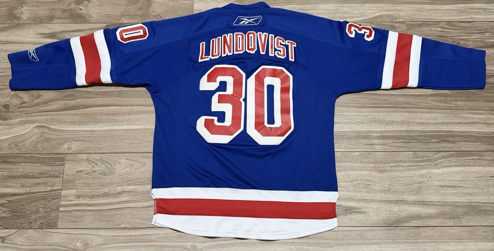 Size M - New York Rangers Henrik Lundqvist Reebok Replica Jersey Blue