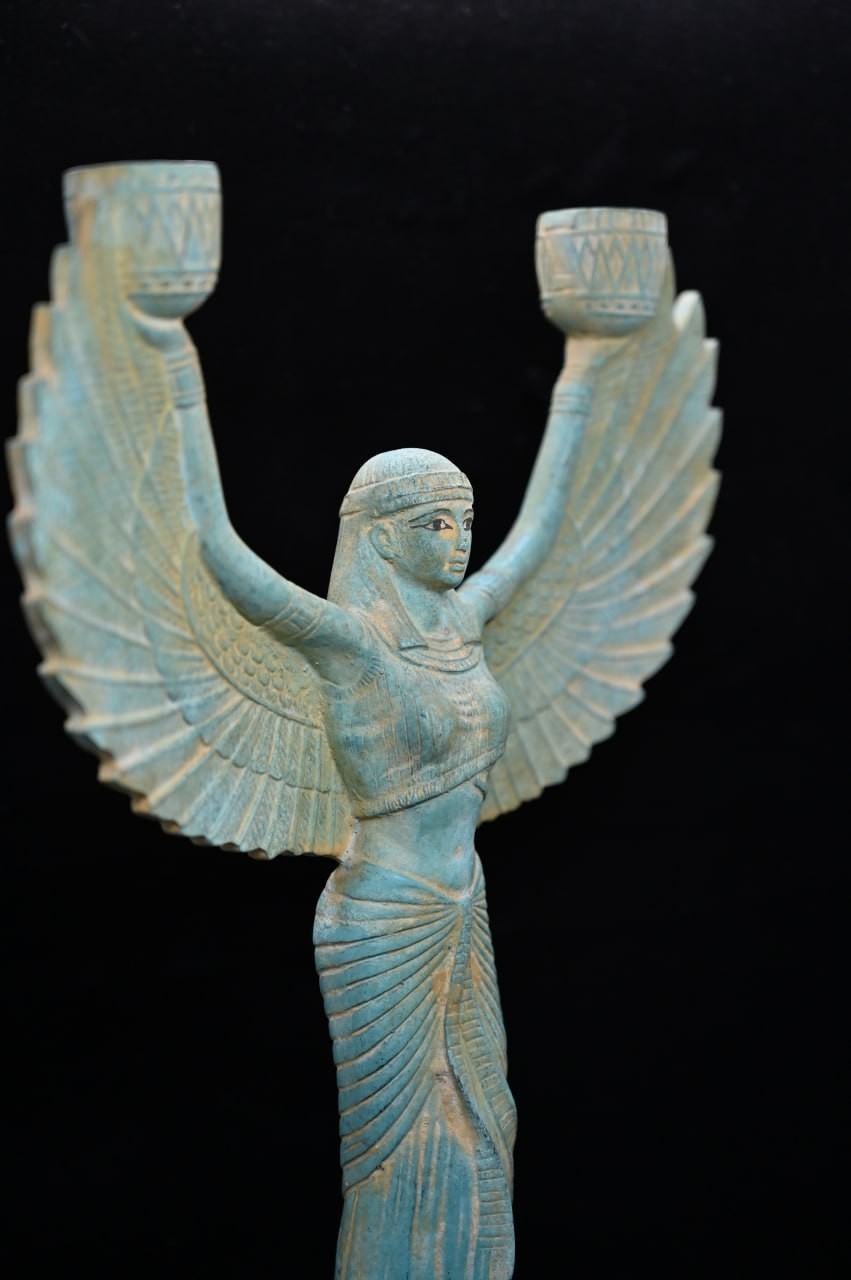 Rare Statue of The Goddess winged Isis Authentic Ancient Egyptian Antiquities BC